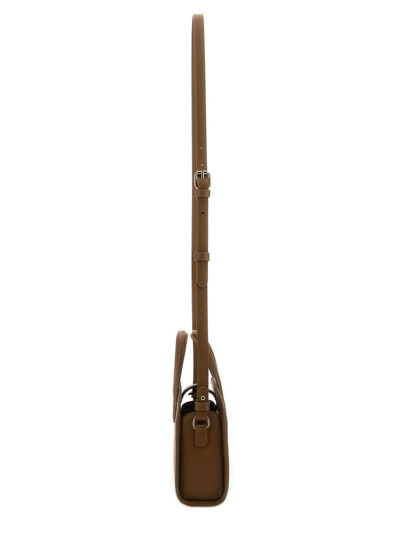 A.p.c. Goat Leather Shoulder Bag — Brown