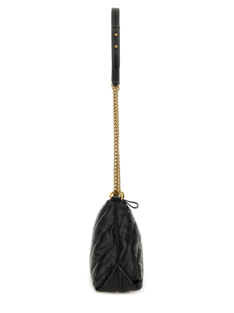 Balenciaga Crush Hobo Bag — Black Domesticated Calf Leather