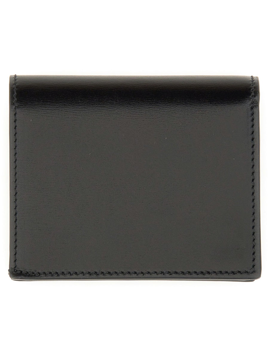 Alexander Mcqueen Calf Skin Wallet — Black & Purses