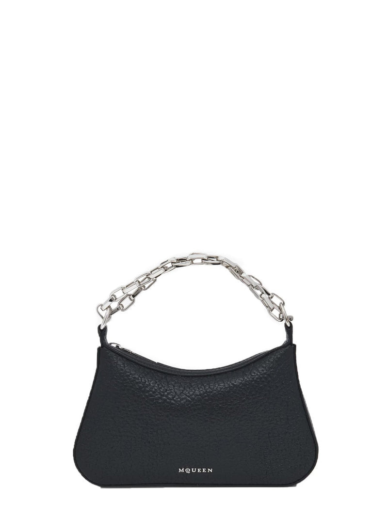 Alexander Mcqueen Clutch — Black Main: Calf Skin