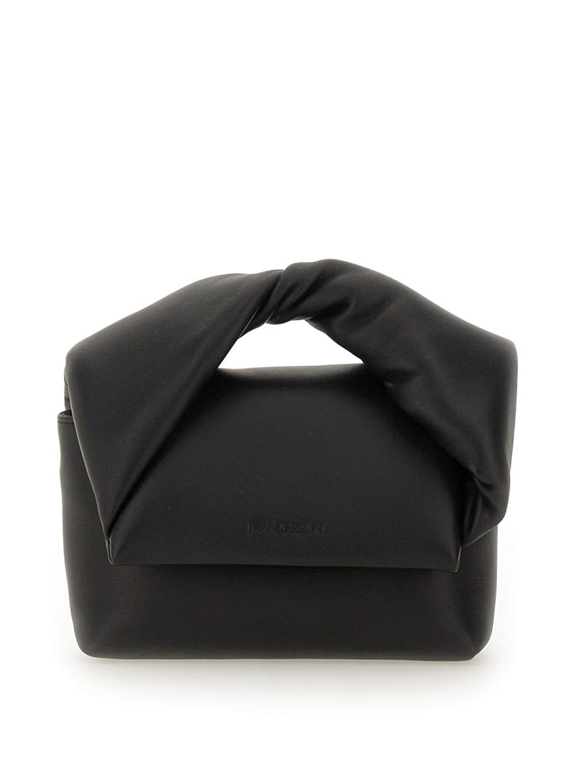 Jw Anderson Twister Shoulder Bag — Black