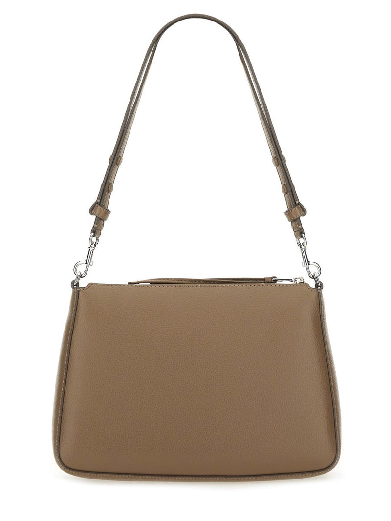 Tory Burch Cow Leather Shoulder Bag — Gray