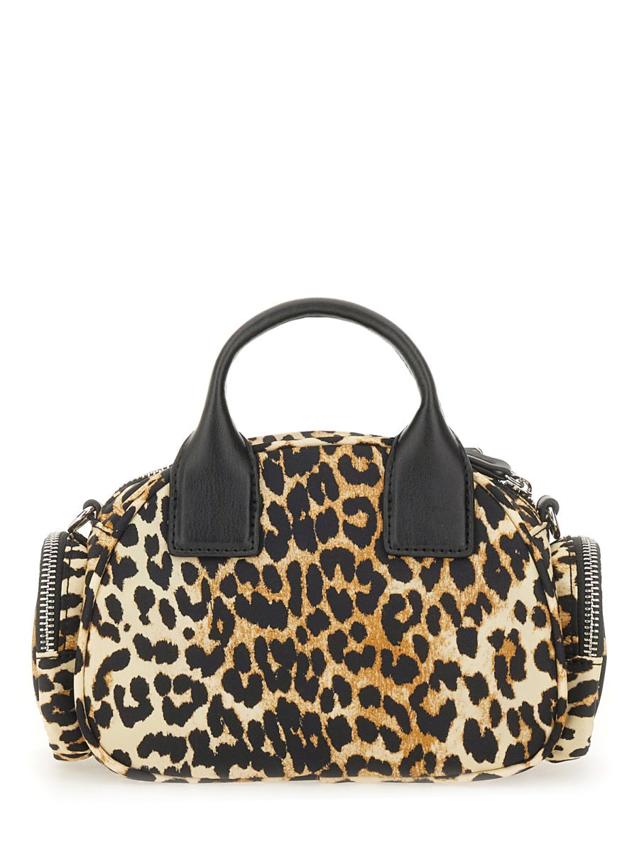 Ganni Polochon Shoulder Bag — Multicolor Recycled Nylon