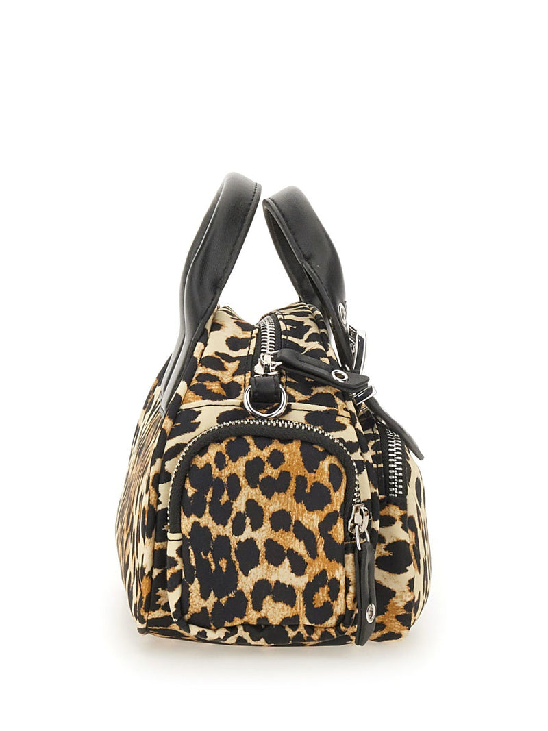 Ganni Polochon Shoulder Bag — Multicolor Recycled Nylon