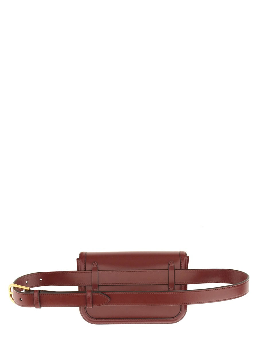 Valentino Garavani Leather Belt Bag — Red