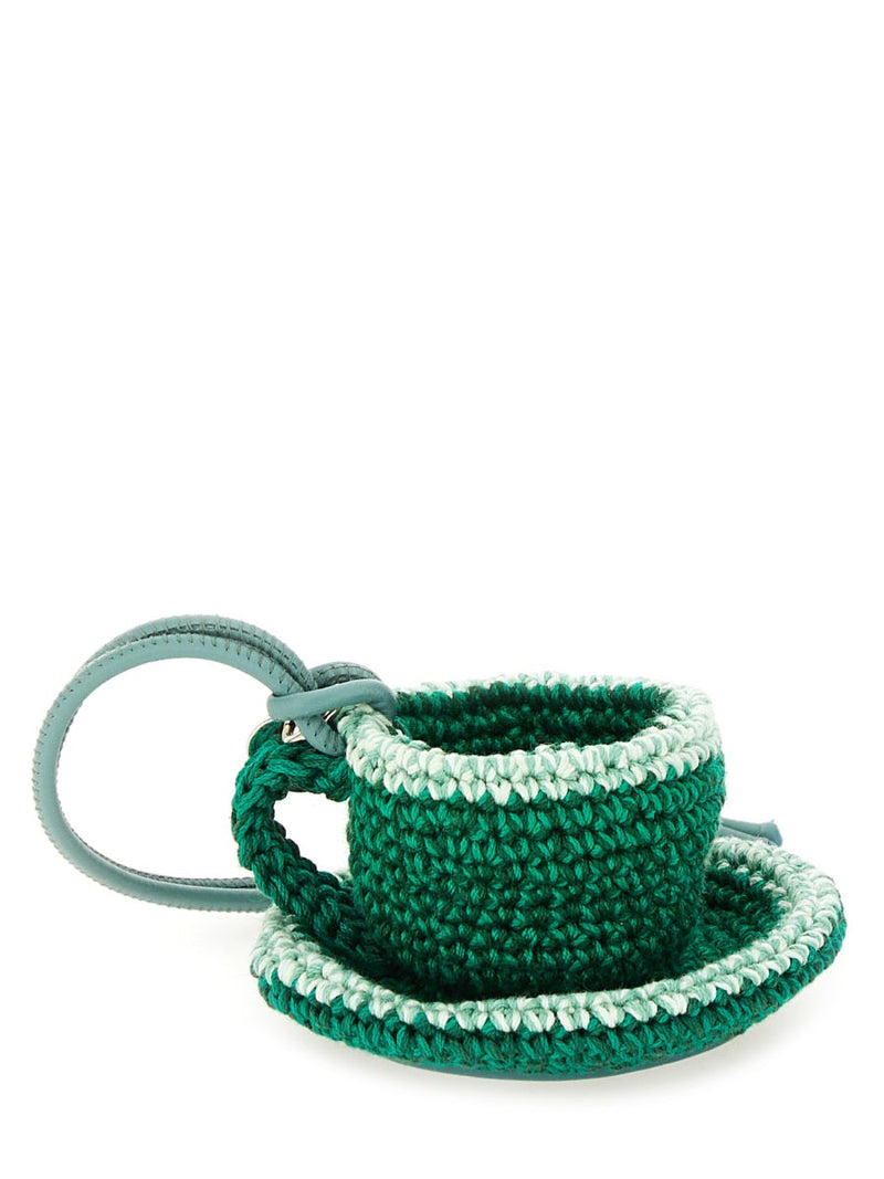 Jw Anderson Cotton Canvas Top Handle Bag — Green