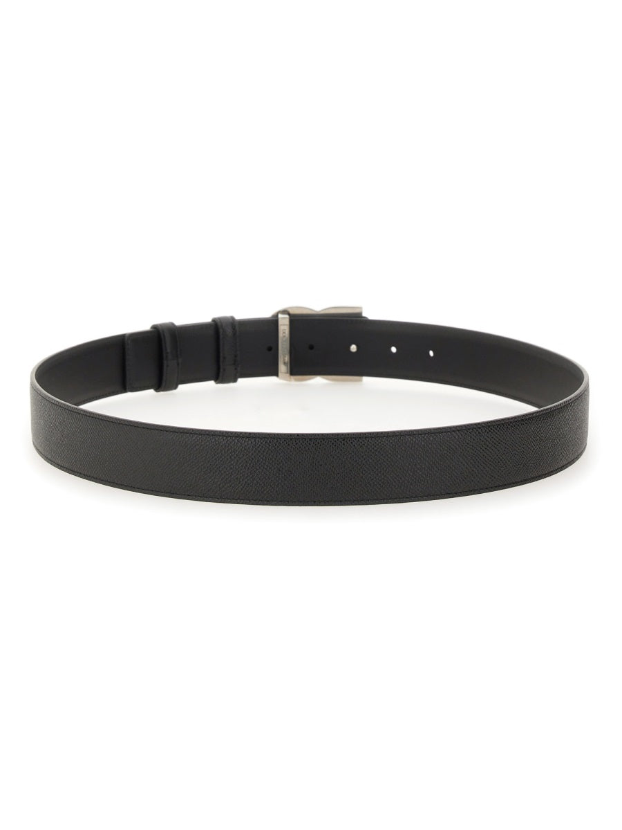 Dolce & Gabbana Leather Belt — Black