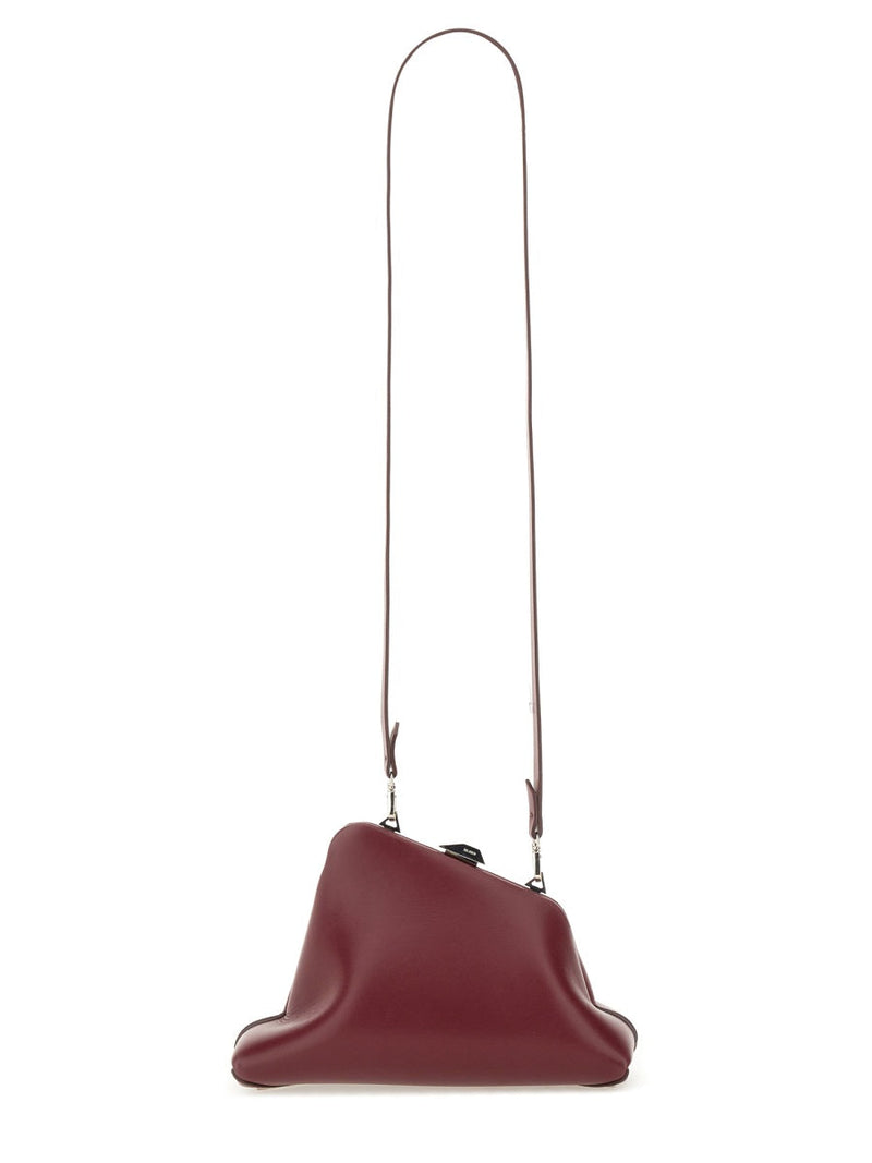 The Attico Day Off Clutch — Bordeaux Calf Bos Taurus