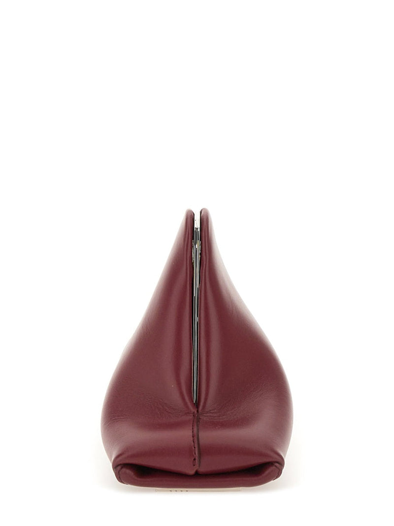 The Attico Day Off Clutch — Bordeaux Calf Bos Taurus