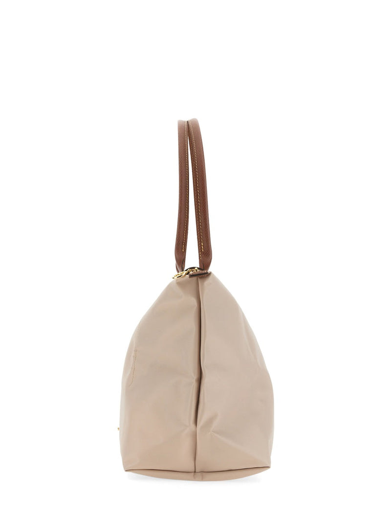 Longchamp Le Pliage Shoulder Bag — White Nylon