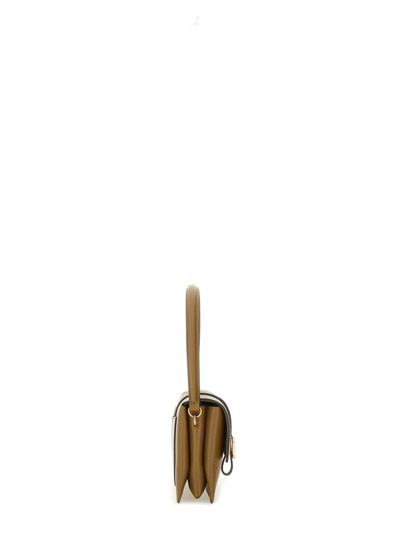 Tods T Timeless Shoulder Bag — Brown Calfskin