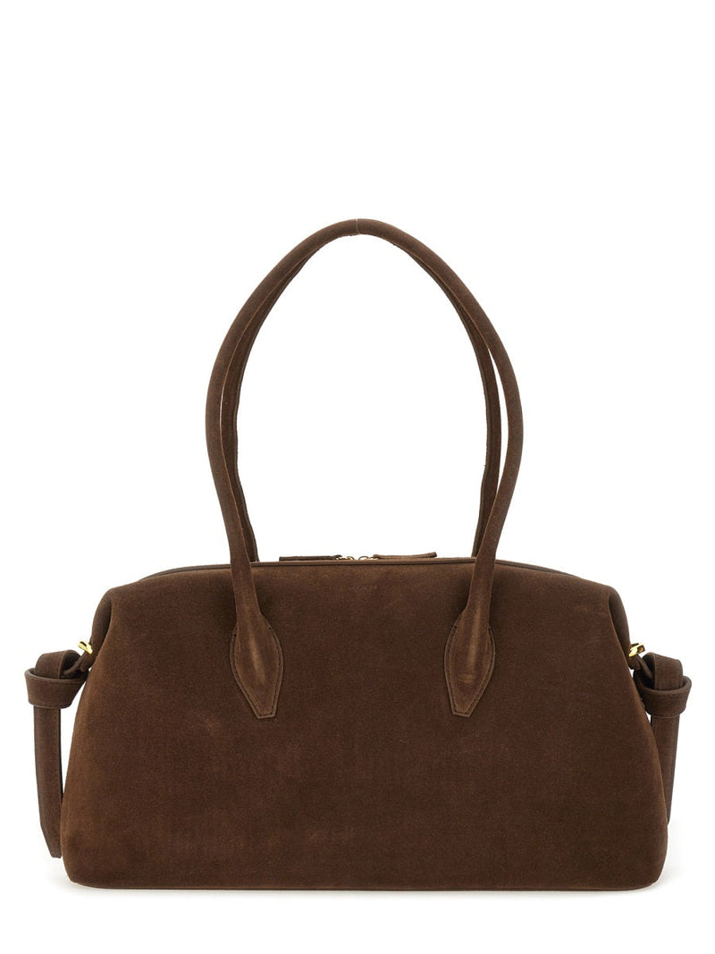 Yuzefi Brioche Shoulder Bag — Brown Bovine Leather