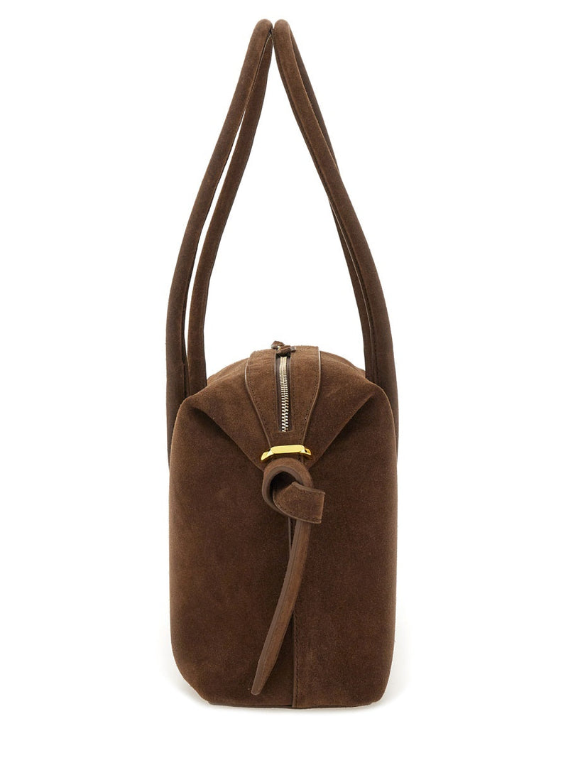 Yuzefi Brioche Shoulder Bag — Brown Bovine Leather