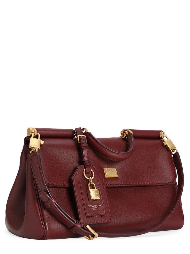 Dolce & Gabbana Shoulder Bag — Bordeaux Leather
