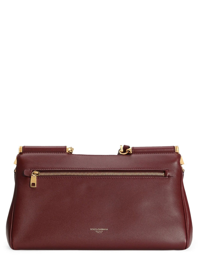 Dolce & Gabbana Shoulder Bag — Bordeaux Leather