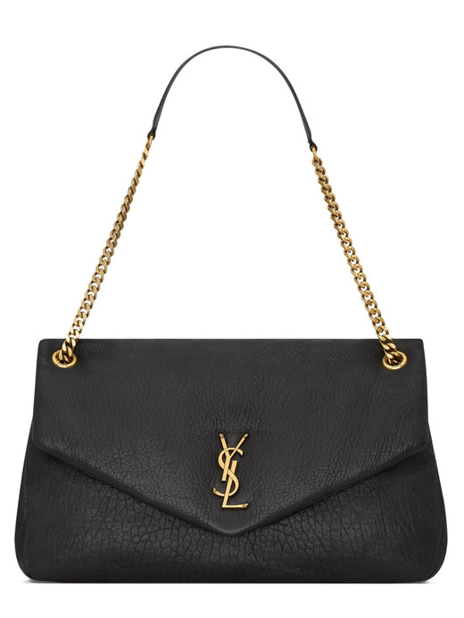 Saint Laurent Shoulder Bag — Black Leather