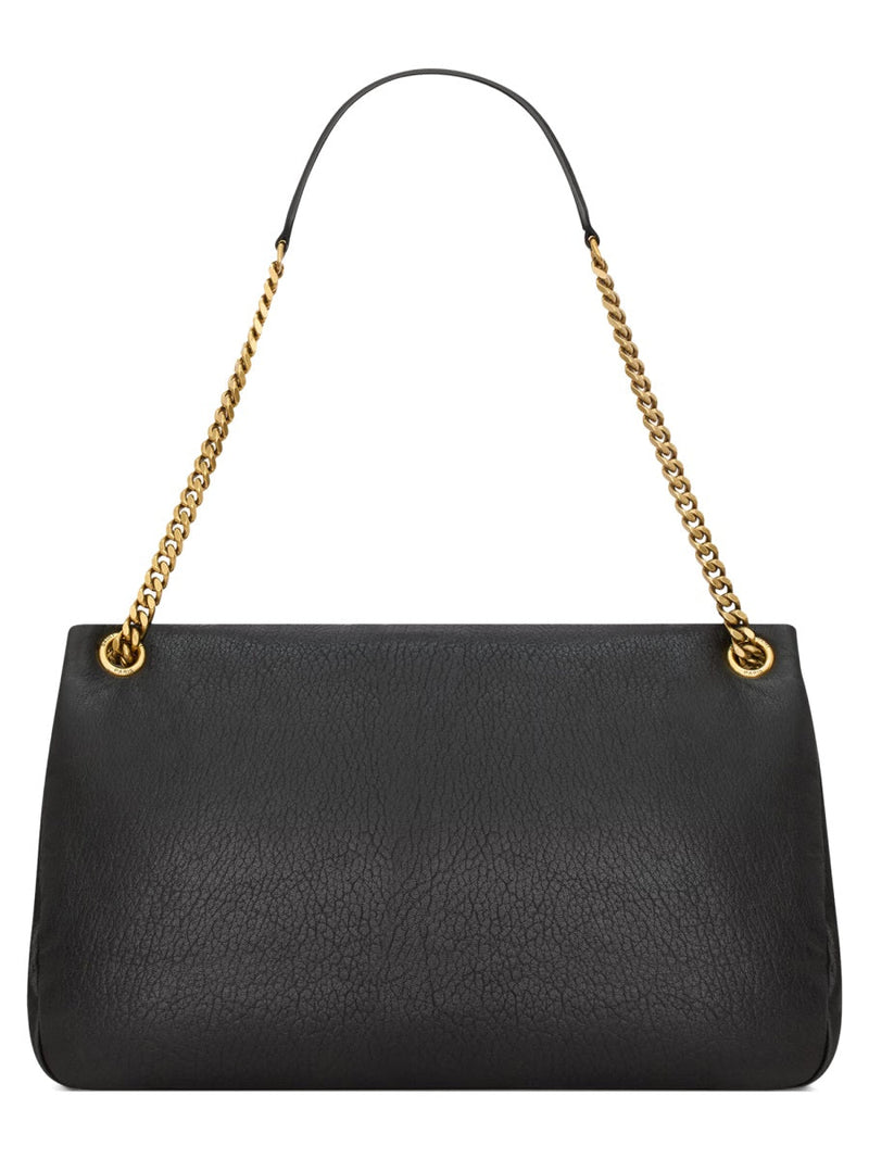 Saint Laurent Shoulder Bag — Black Leather