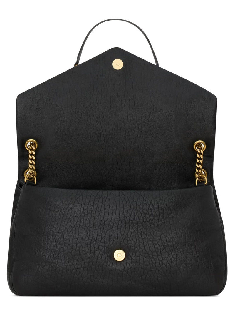 Saint Laurent Shoulder Bag — Black Leather