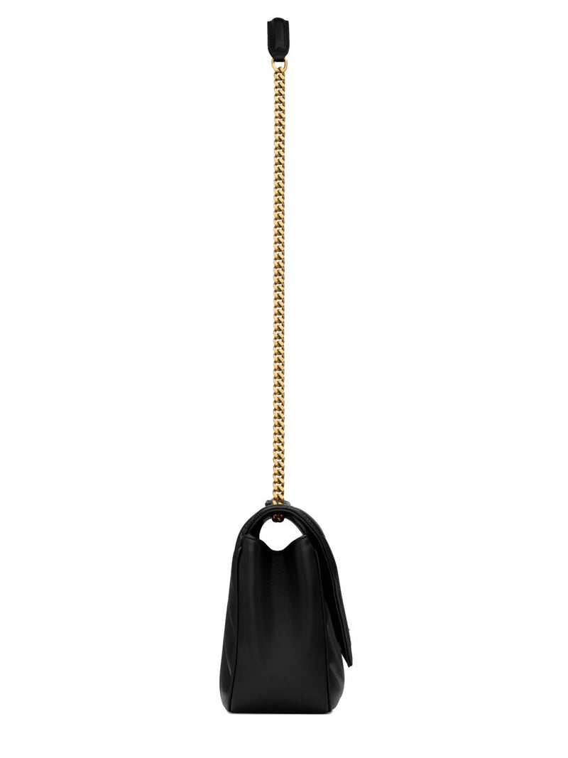 Saint Laurent Loulou Shoulder Bag — Black Lamb Leather