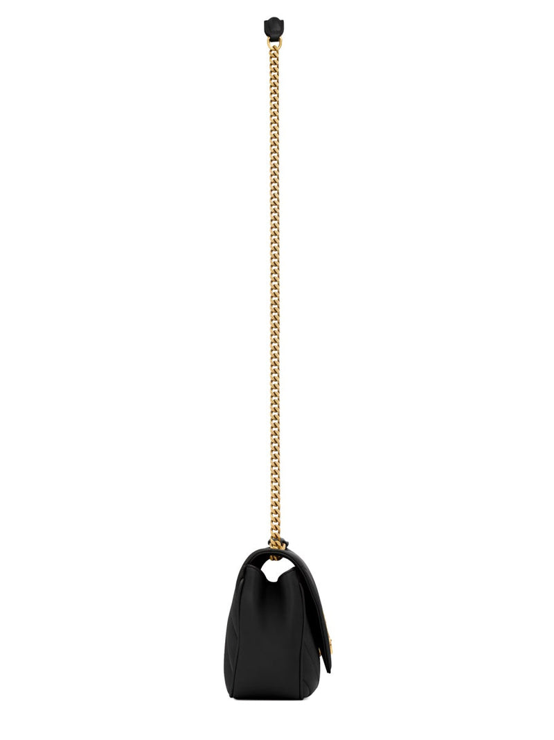 Saint Laurent Loulou Small Shoulder Bag — Black Leather