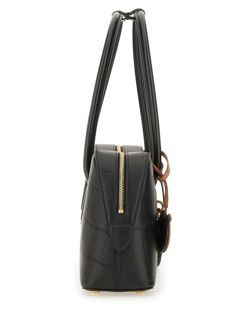 Stella Mccartney Shoulder Bag — Black Polyester Cotton