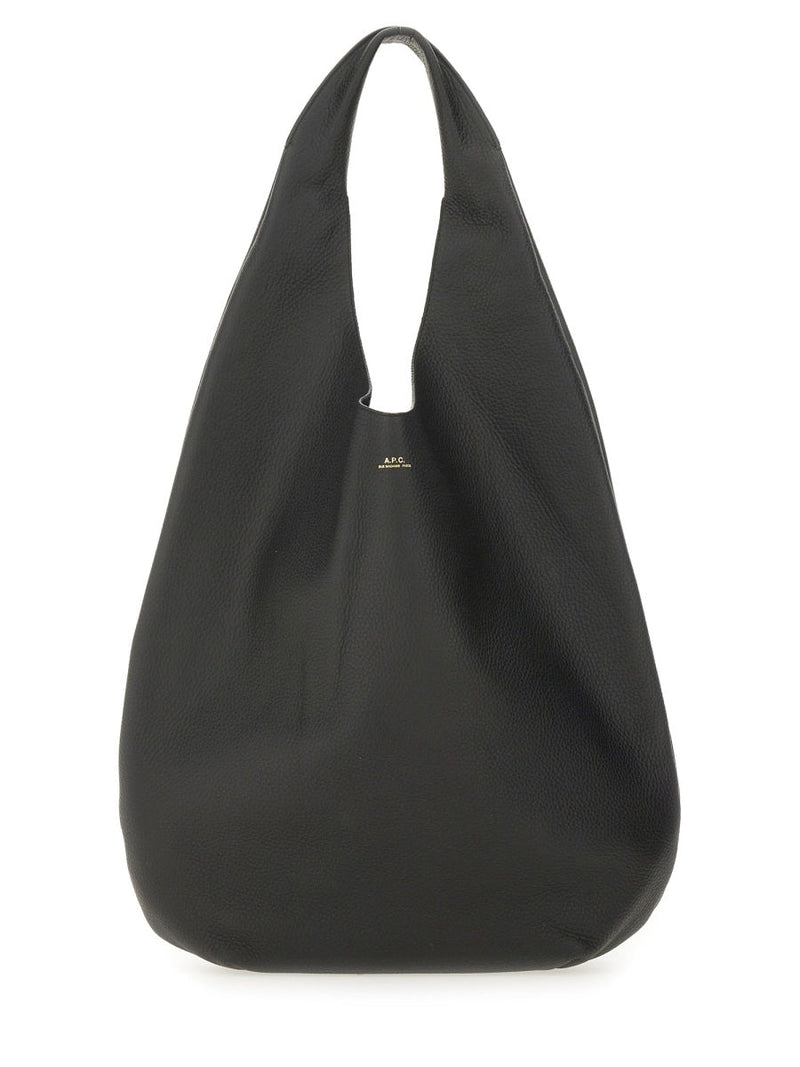 A.p.c. Le Neige Shoulder Bag — Black Leather