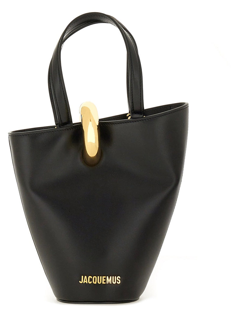 Jacquemus La Petite Poupee Shoulder Bag — Black Cotton