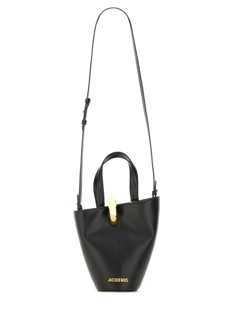 Jacquemus La Petite Poupee Shoulder Bag — Black Cotton