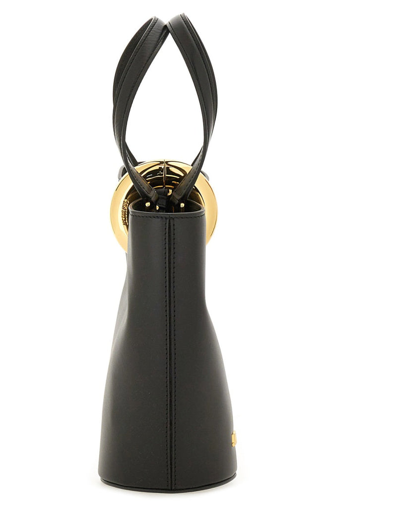 Jacquemus La Petite Poupee Shoulder Bag — Black Cotton