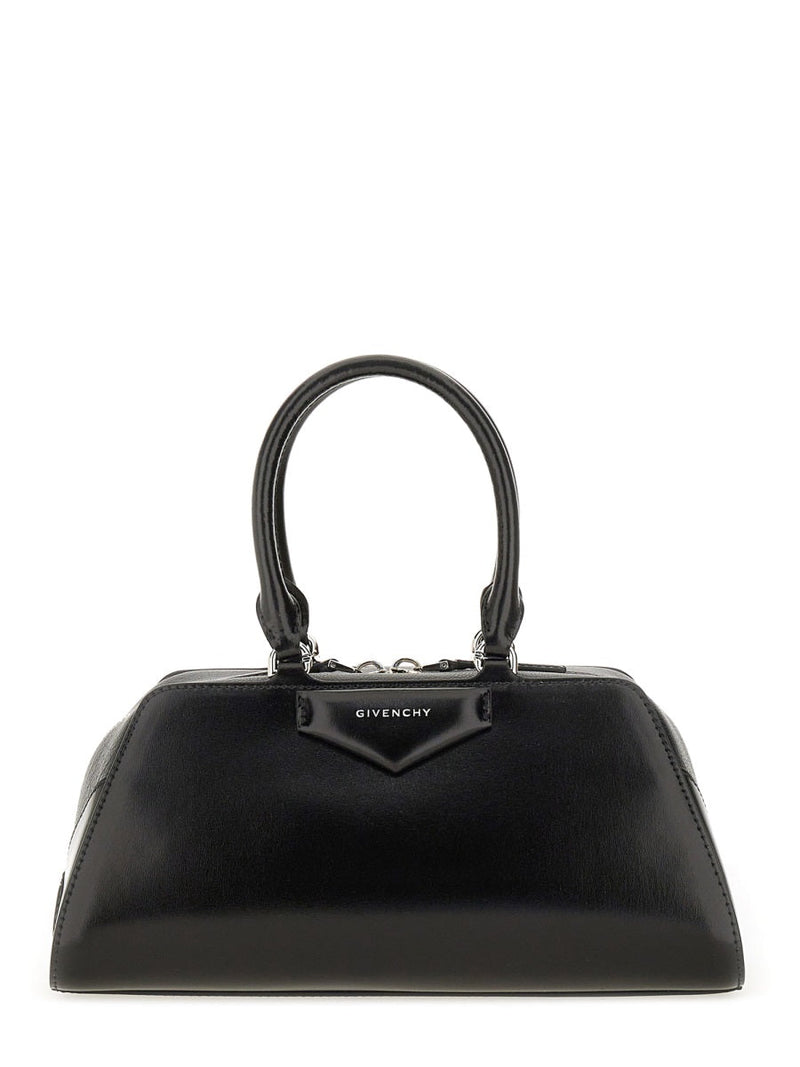 Givenchy Antigona East-West Shoulder Bag — Black Calf Leather