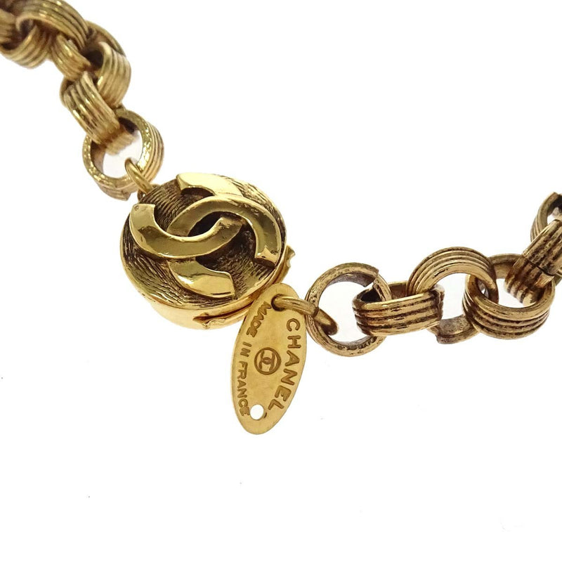 Chanel Cc Necklace Faux Pearl And Metal Multicolour Gold_plated Bijoux