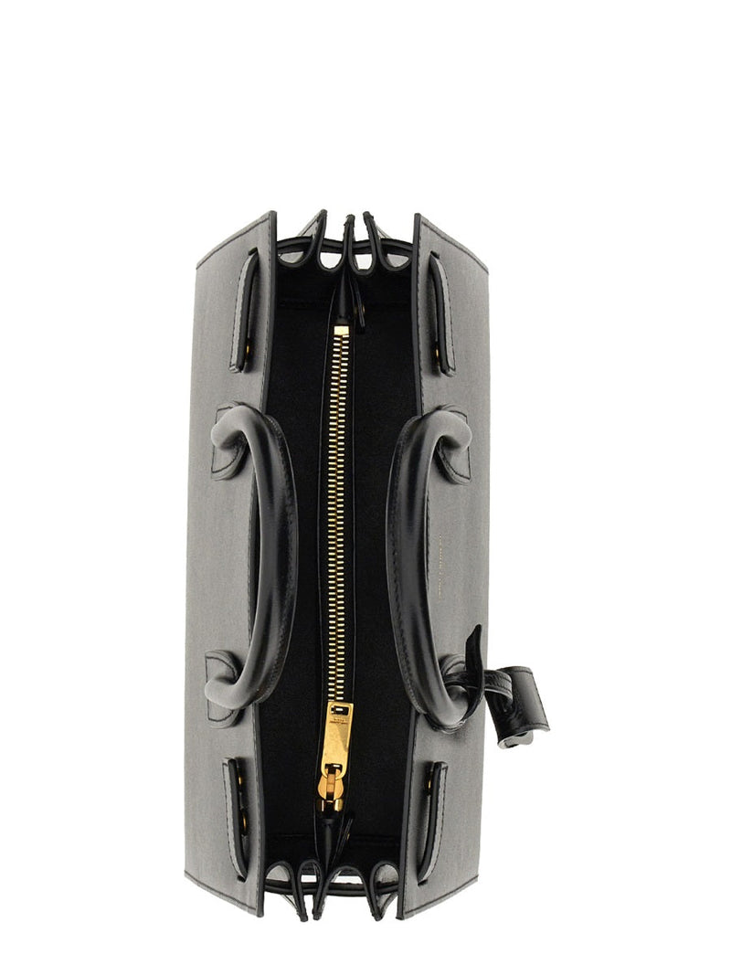 Saint Laurent Sac De Jour Top Handle Bag — Black Calf Skin