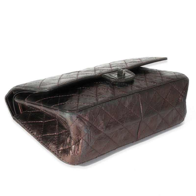 Chanel Bronze Metallic Quilted 2.55 Reissue 226 Bag Leather Handbag