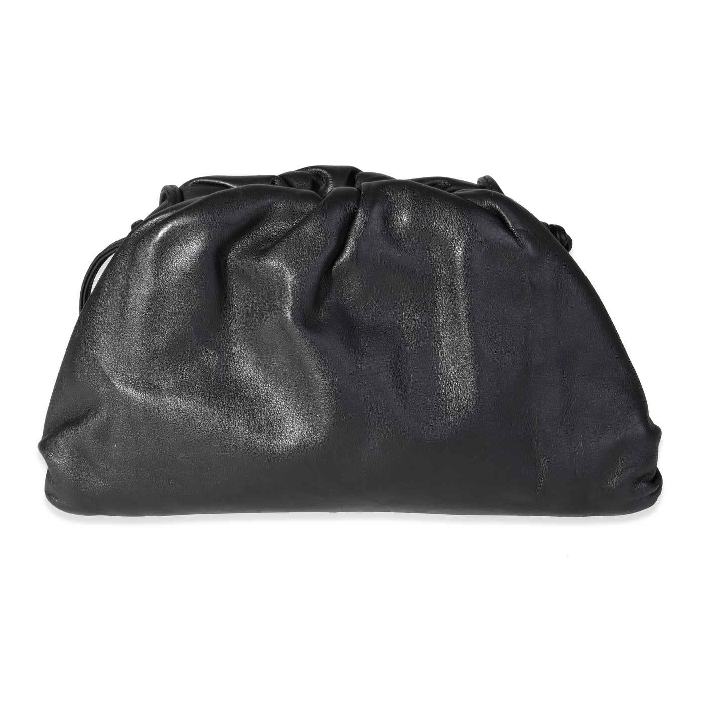 Bottega Veneta Black Calfskin Mini Pouch Bag Leather Handbag