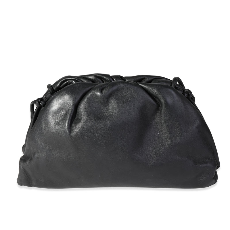 Bottega Veneta Black Calfskin Mini Pouch Bag Leather Handbag