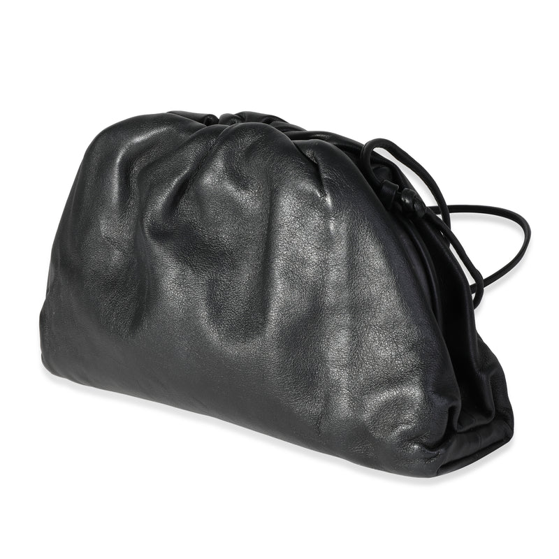 Bottega Veneta Black Calfskin Mini Pouch Bag Leather Handbag