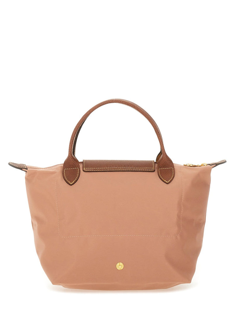 Longchamp Le Pliage Top Handle Bag — Pink Nylon