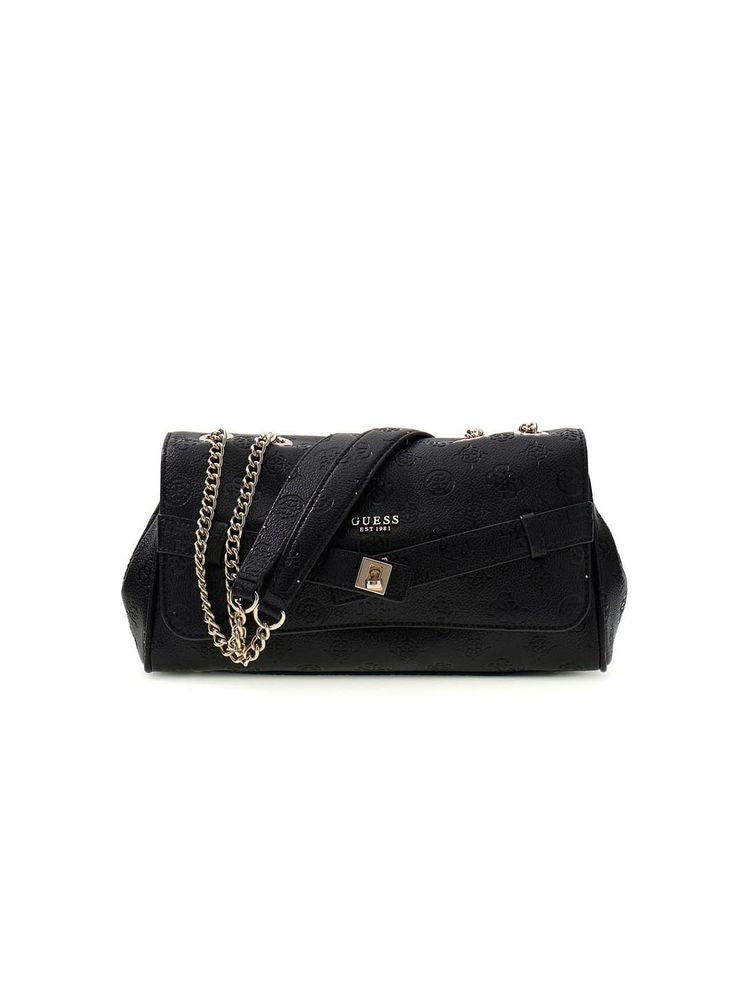 Guess Ella Crossbody Bag — Black Polyurethane
