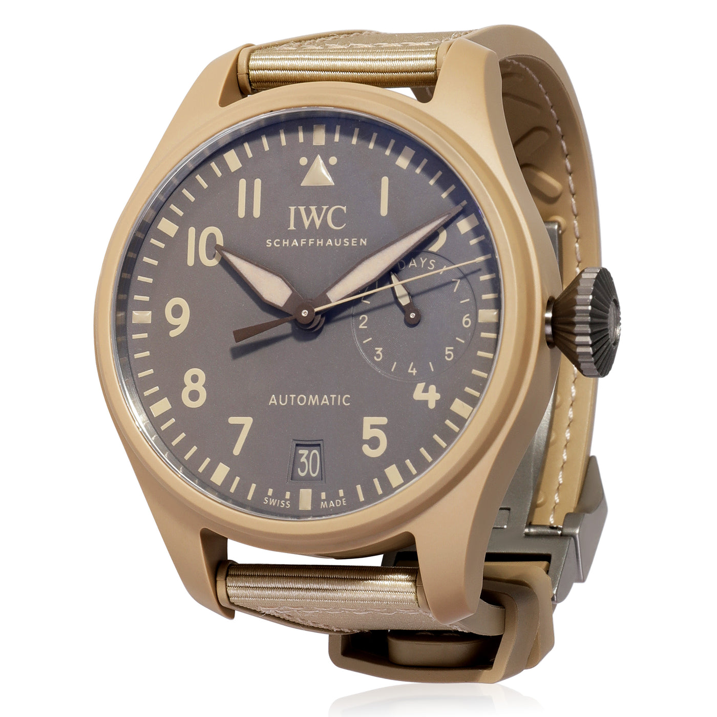 Iwc Big Pilot Top Gun Mojave Desert Edition Iw506003 Mens Watch Ceramic Gray Wrist