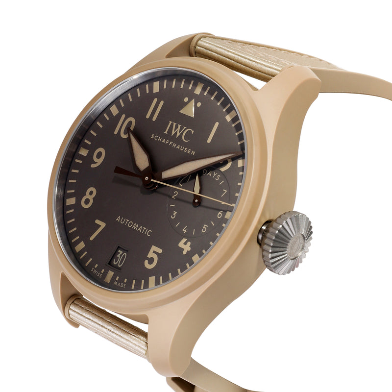 Iwc Big Pilot Top Gun Mojave Desert Edition Iw506003 Mens Watch Ceramic Gray Wrist