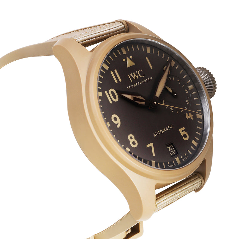 Iwc Big Pilot Top Gun Mojave Desert Edition Iw506003 Mens Watch Ceramic Gray Wrist