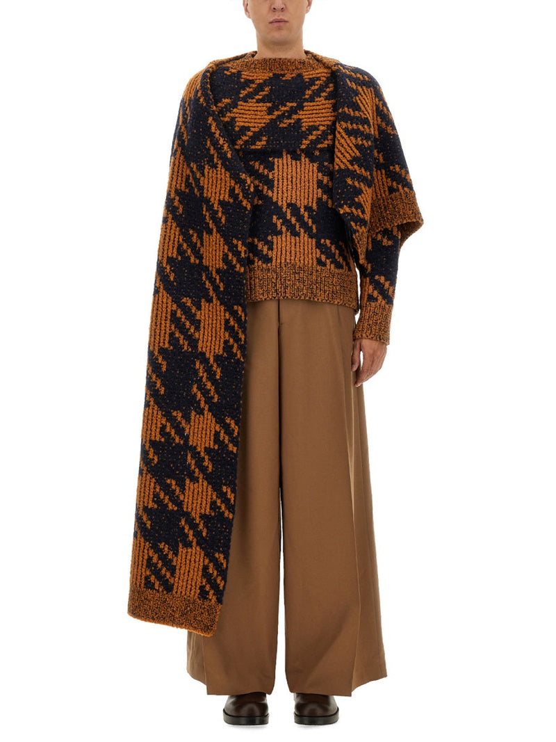 Dries Van Noten Wool And Alpaca Blend Scarf — Multicolor Scarfs