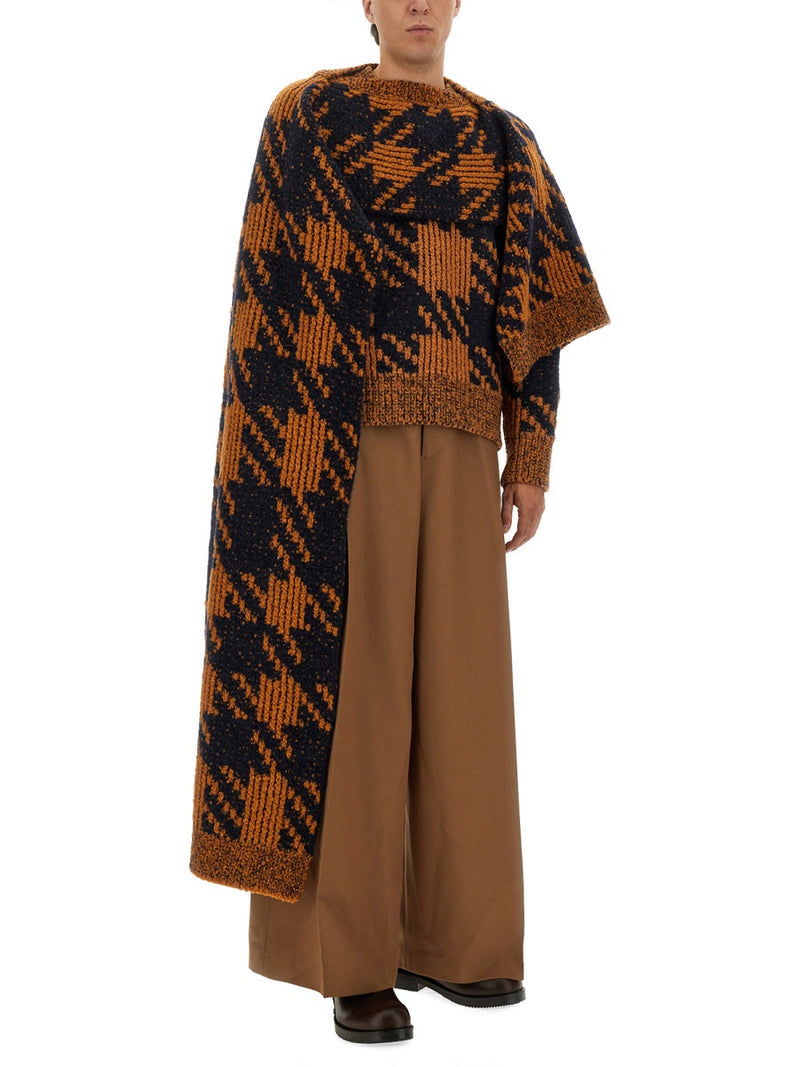 Dries Van Noten Wool And Alpaca Blend Scarf — Multicolor Scarfs