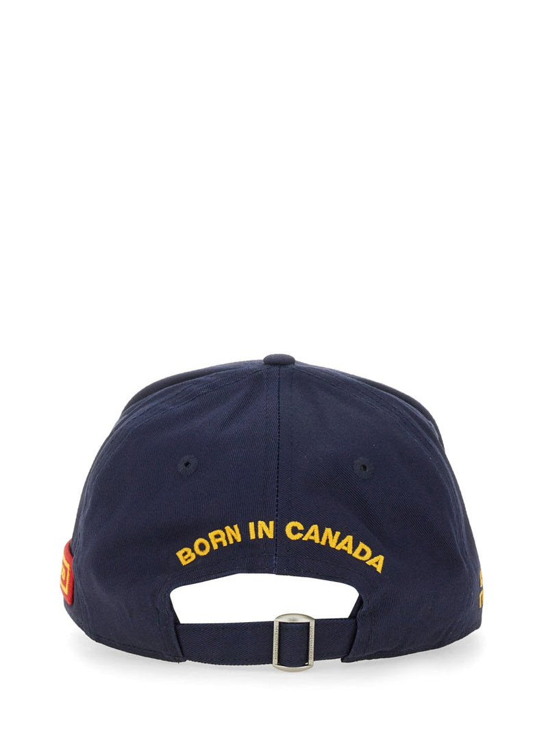 Dsquared2 Bcm0493_05c000013073 Cotton Baseball Cap — Blue Caps