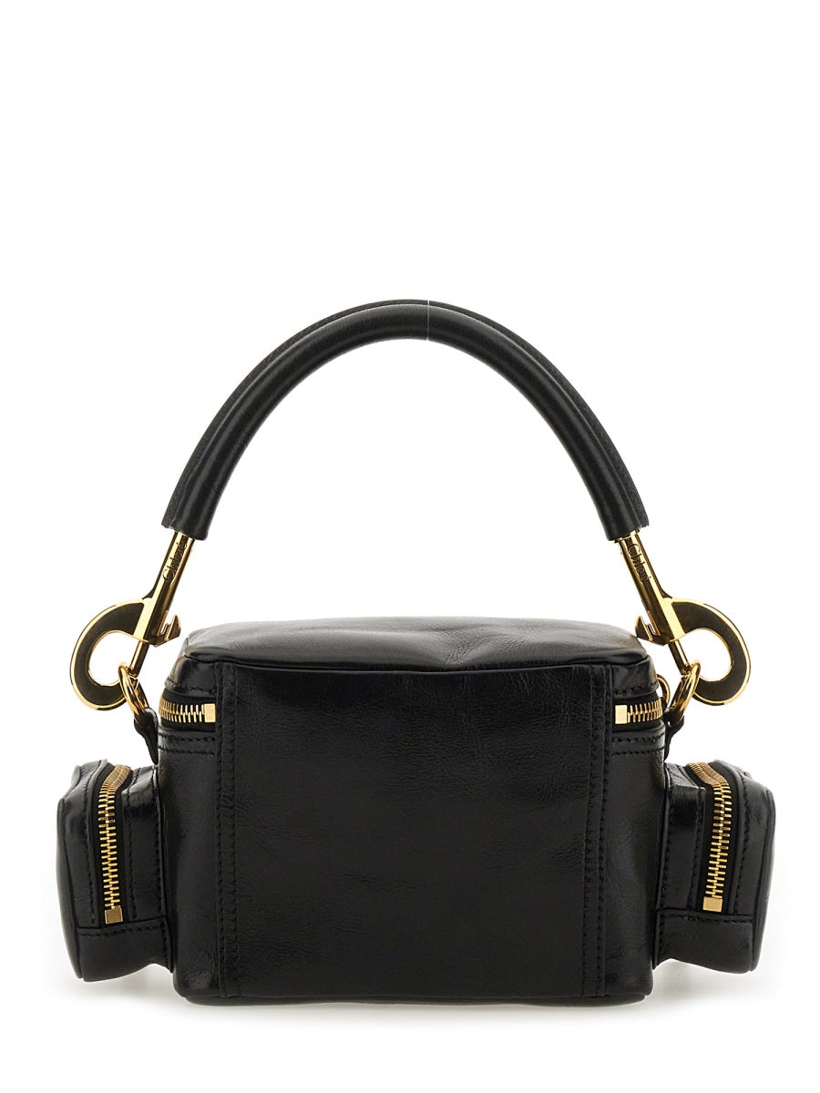 Chloé Leather Camera Shoulder Bag — Black Domestic