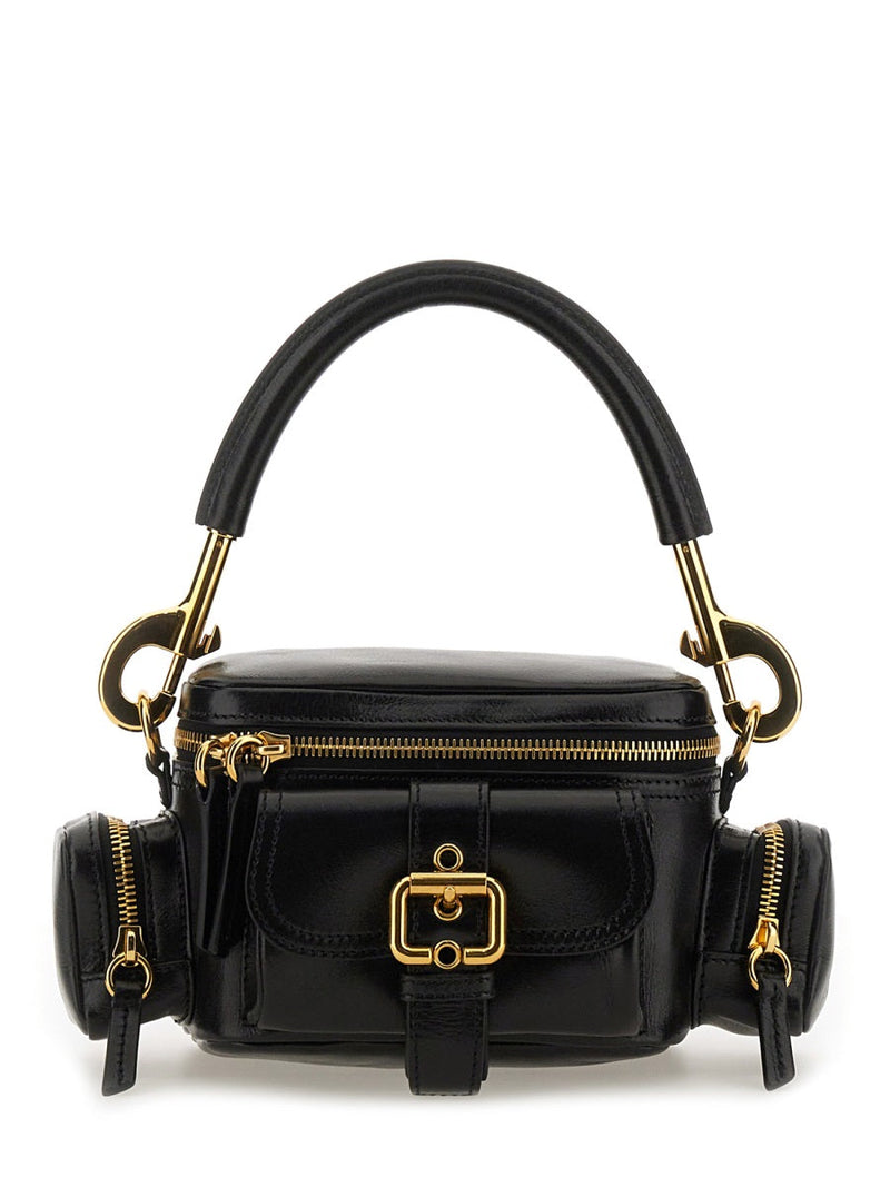 Chloé Leather Camera Shoulder Bag — Black Domestic