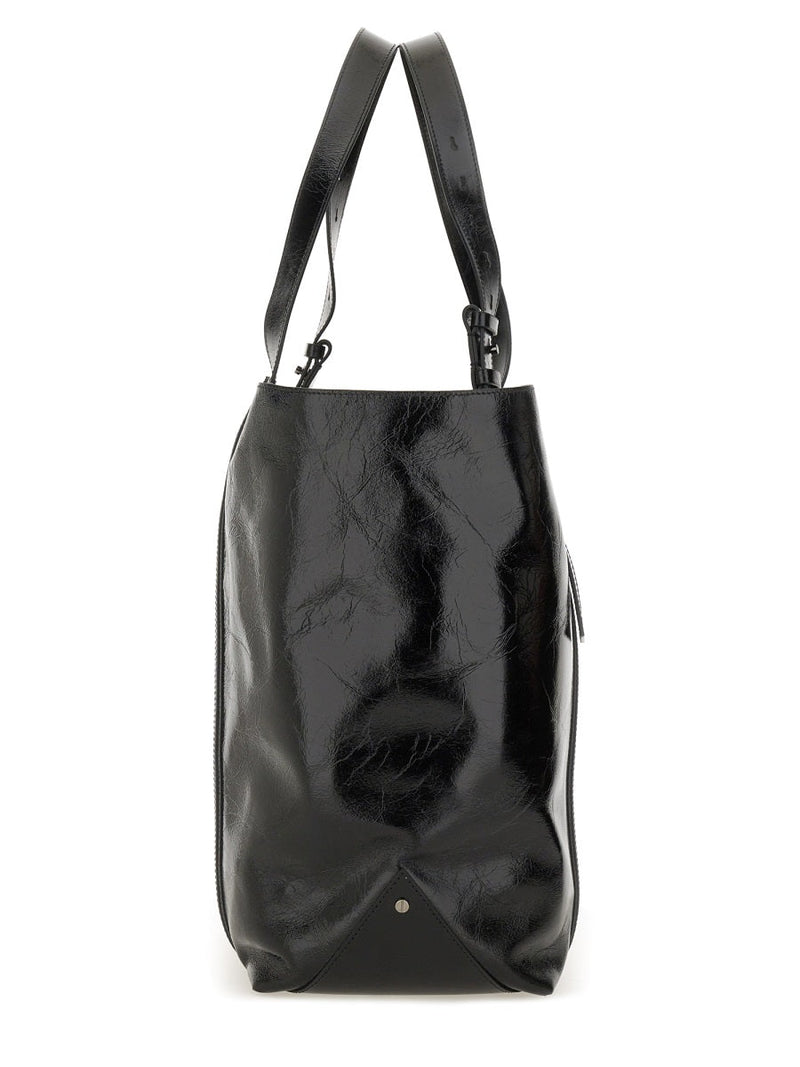 Golden Goose Leather Tote Bag — Black