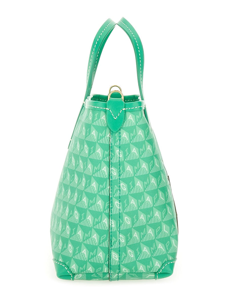 Anya Hindmarch Plastic Bag Pattern Tote — Green Cowhide - Bos Taurus