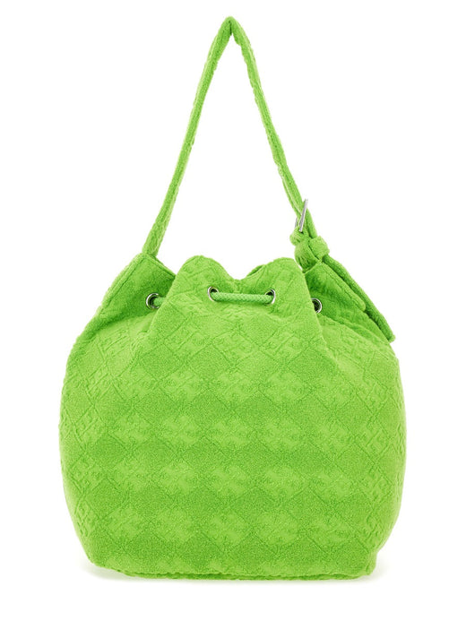 Tory Burch Bucket Bag — Green Cotton