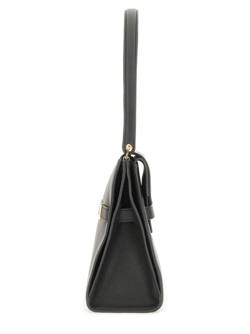 Tory Burch Lee Radziwill Shoulder Bag — Black Cow Leather